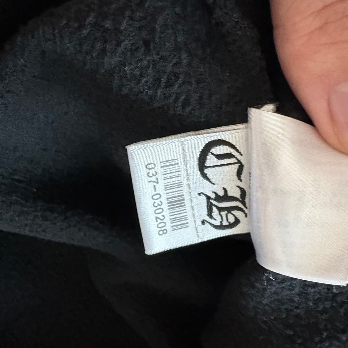 크롬하츠 버티컬 1988 로고 후드티 XL 상품이미지3