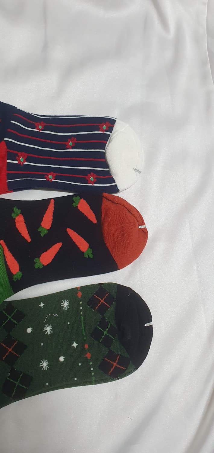 그린 블루 토끼 꽃 당근 체크 스트라이프 양말 상품이미지8