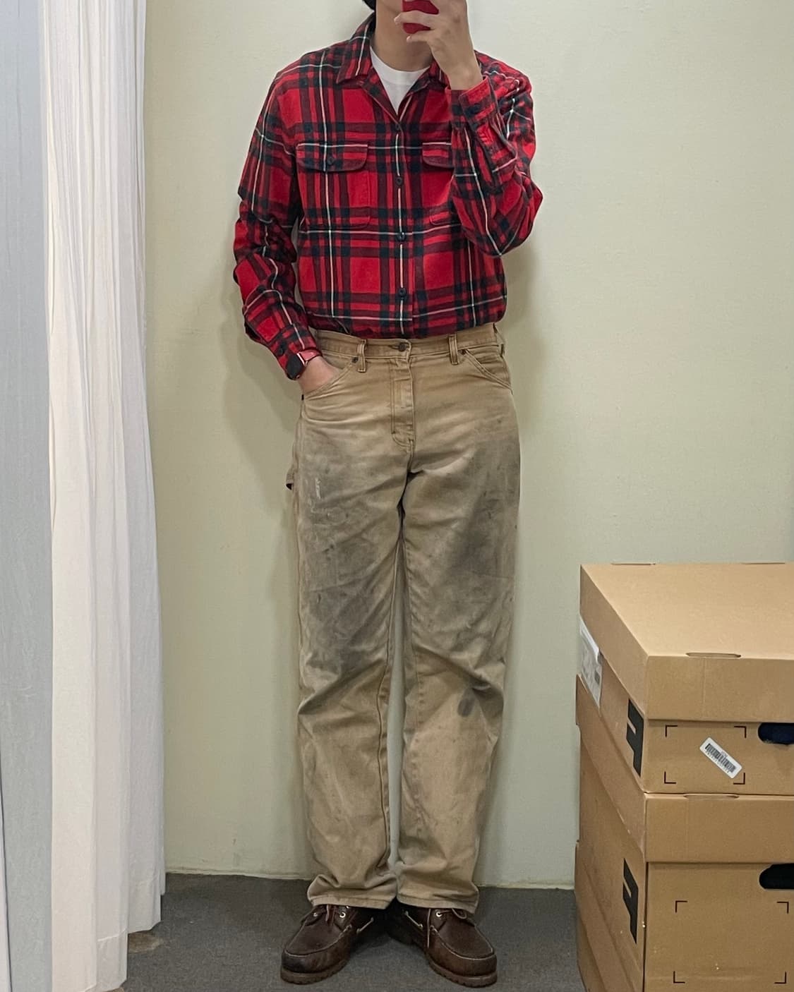 Ralph Lauren Rugby flannel camp shirt M 상품이미지10