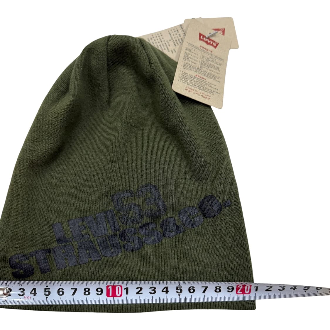리바이스 빈티지 Y2K 비니 모자 카키 그린 상품이미지5