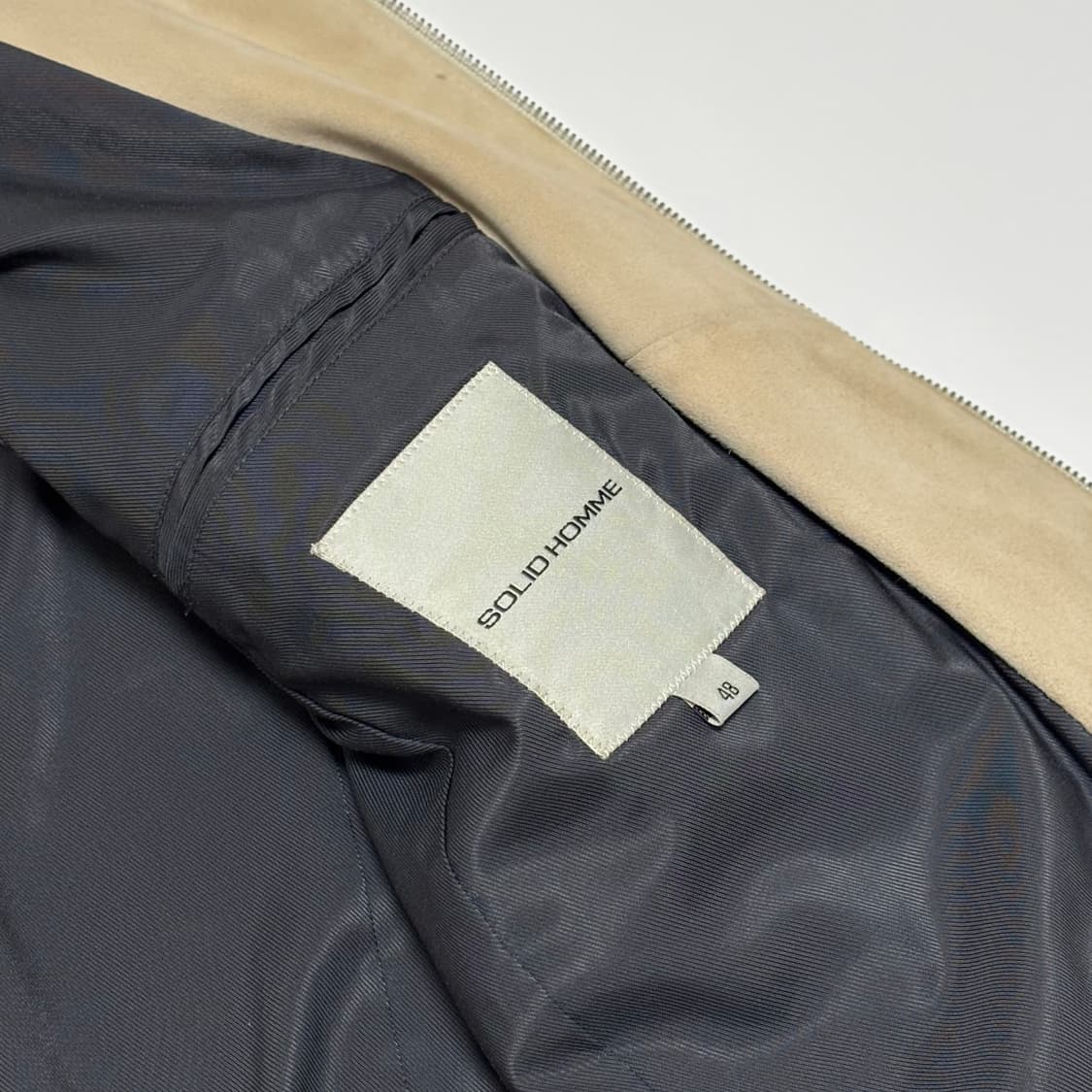 [솔리드 옴므] 프리미엄 고트스킨 스웨이드 싱글 라이더 자켓 상품이미지3