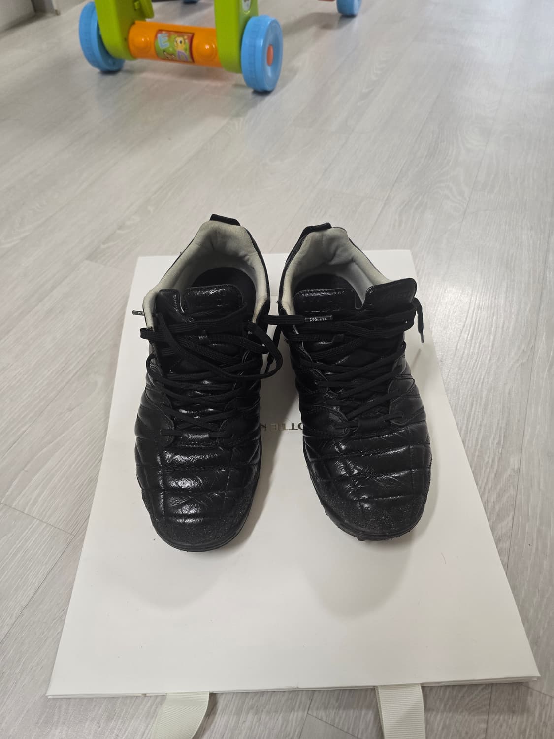 아슬레타 C001 TF 풀캥거루가죽 260사이즈 블랙 상품이미지1