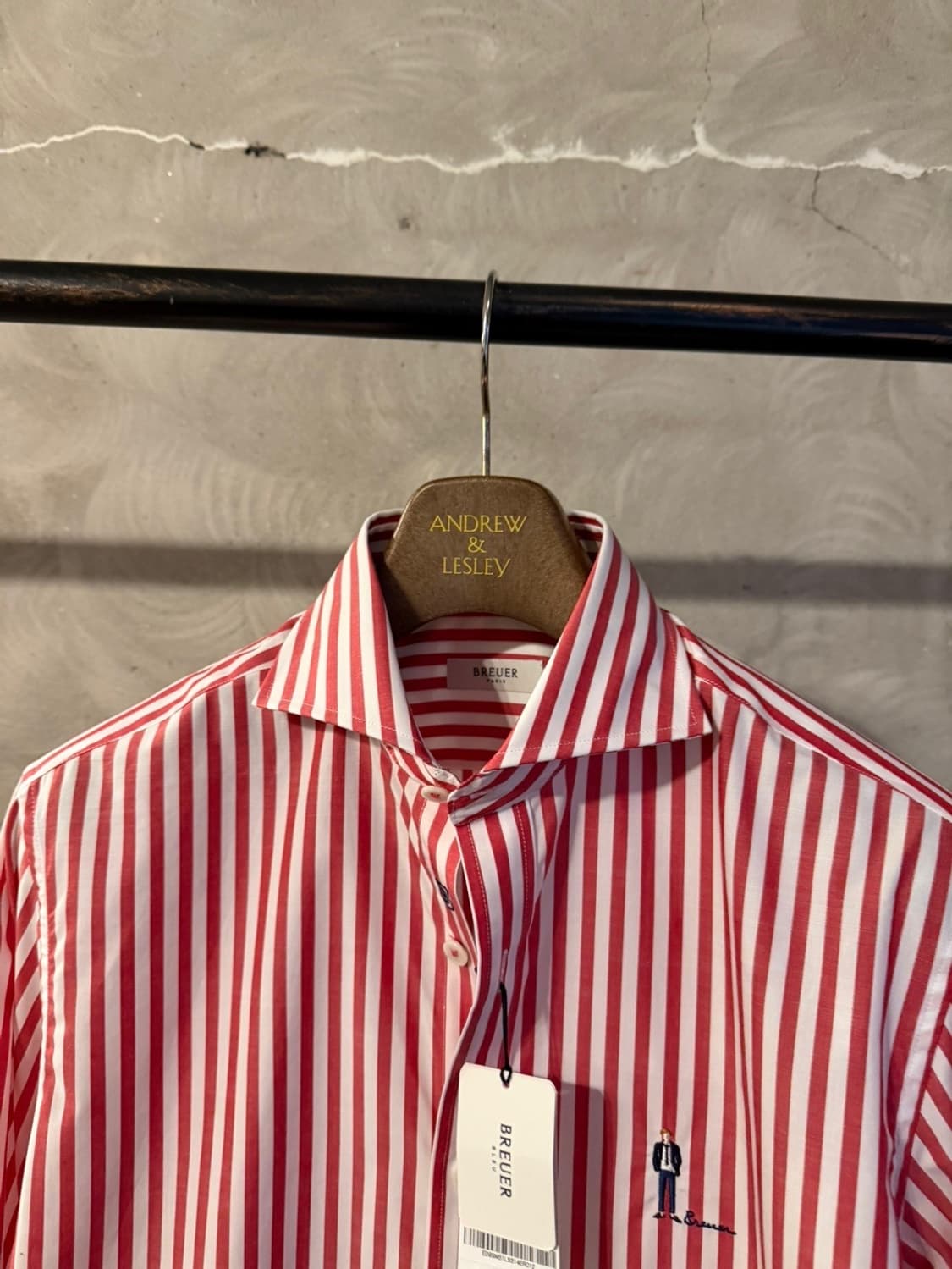 브루이어 런던스트라이프 셔츠 남성100 상품이미지2