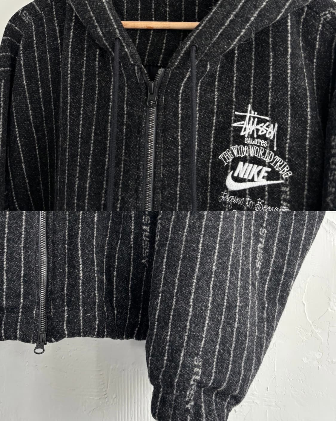 Nike x Stussy 나이키 x 스투시 NRG 스트라이프 울 후드자켓 상품이미지6