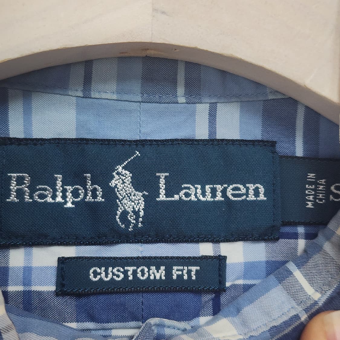 폴로 랄프로렌 블루 체크 셔츠 남방 상품이미지3