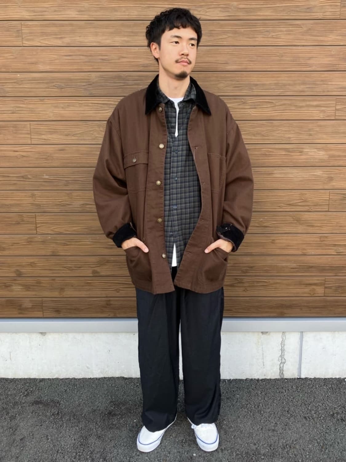 프릭스스토어 빅 실루엣 커버올 자켓 브라운 M 상품이미지6