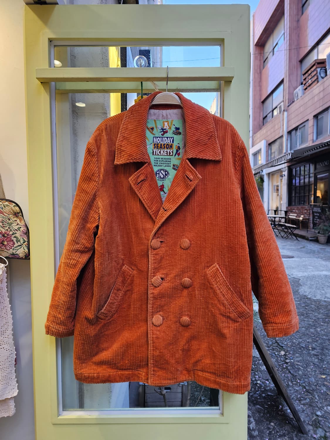 A's Rabbit 오렌지 코듀로이 더블자켓 상품이미지3