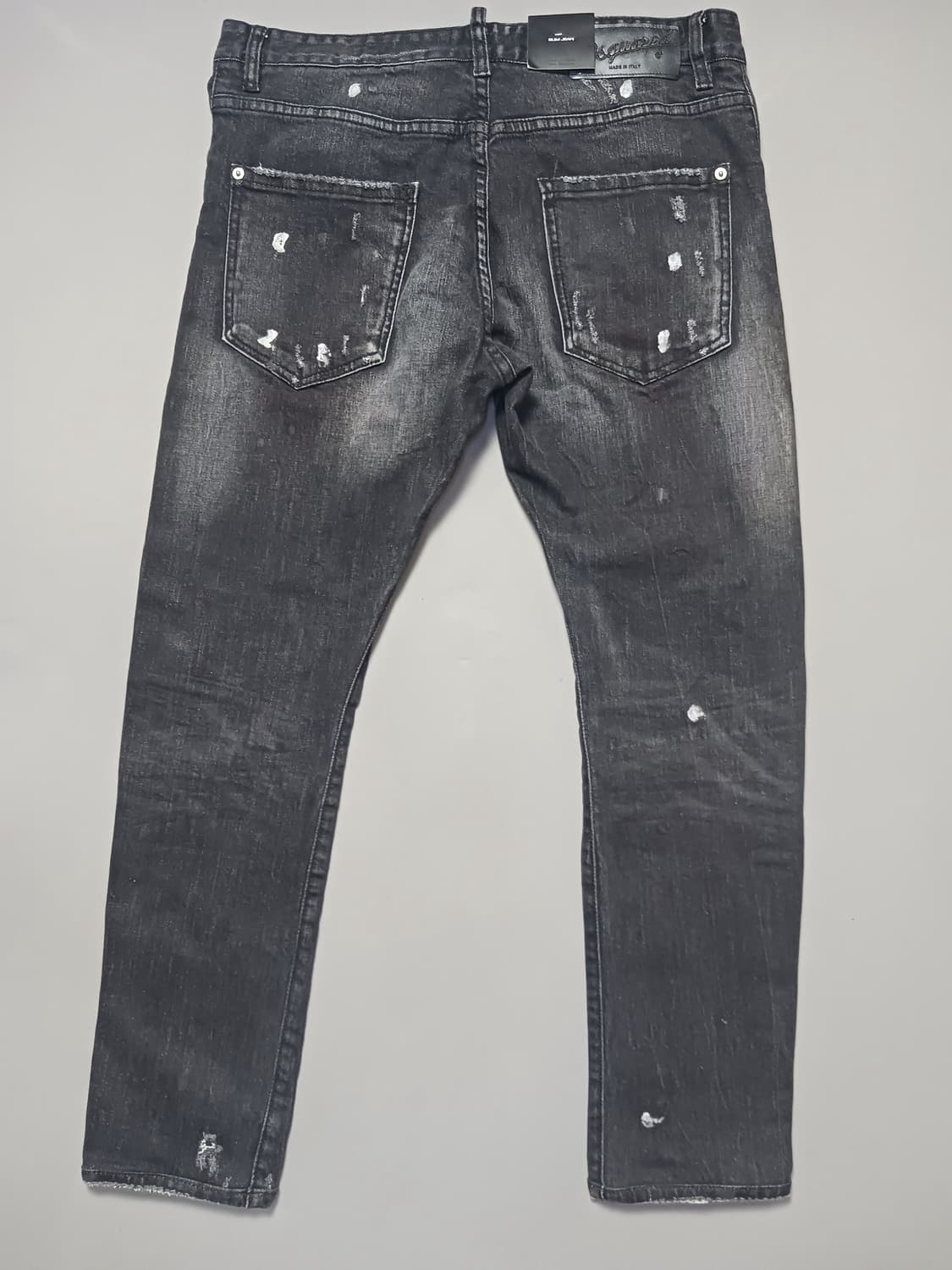 새상품 [50] 디스퀘어드2 앞지퍼 슬림 블랙진 청바지 34 35 상품이미지7