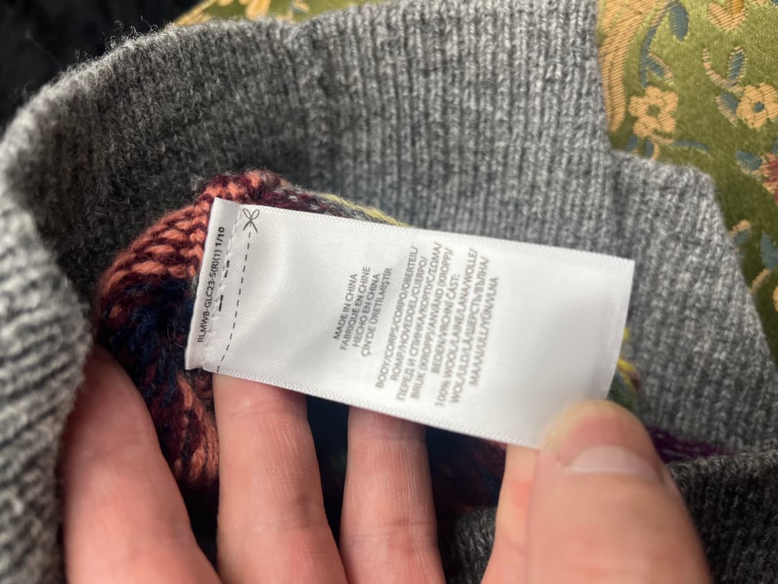 폴로 랄프로렌 인타르시아 니트 베스트 L사이즈 상품이미지5