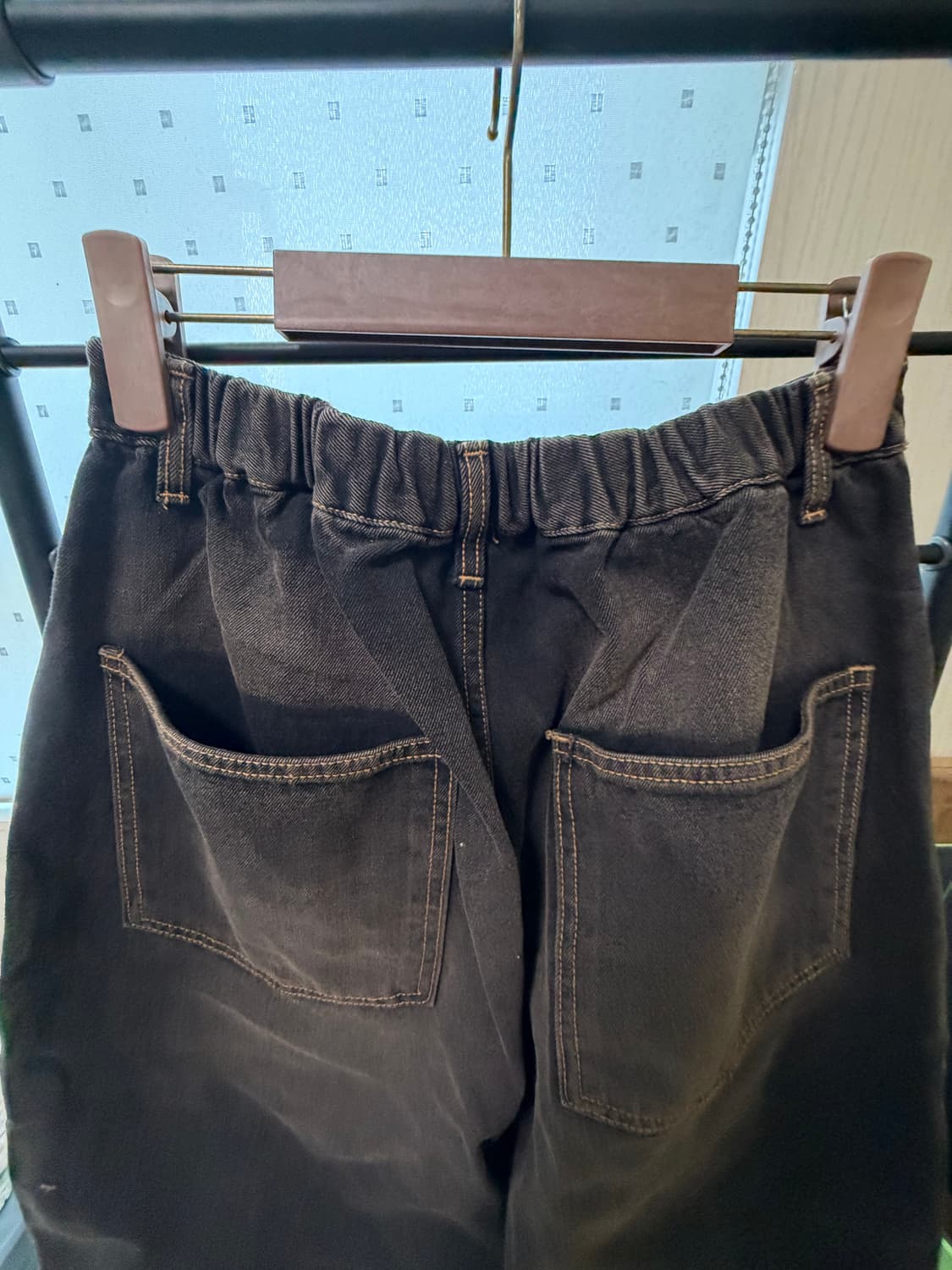 피그먼트 워싱데님 팬츠(브라운색상) 상품이미지5