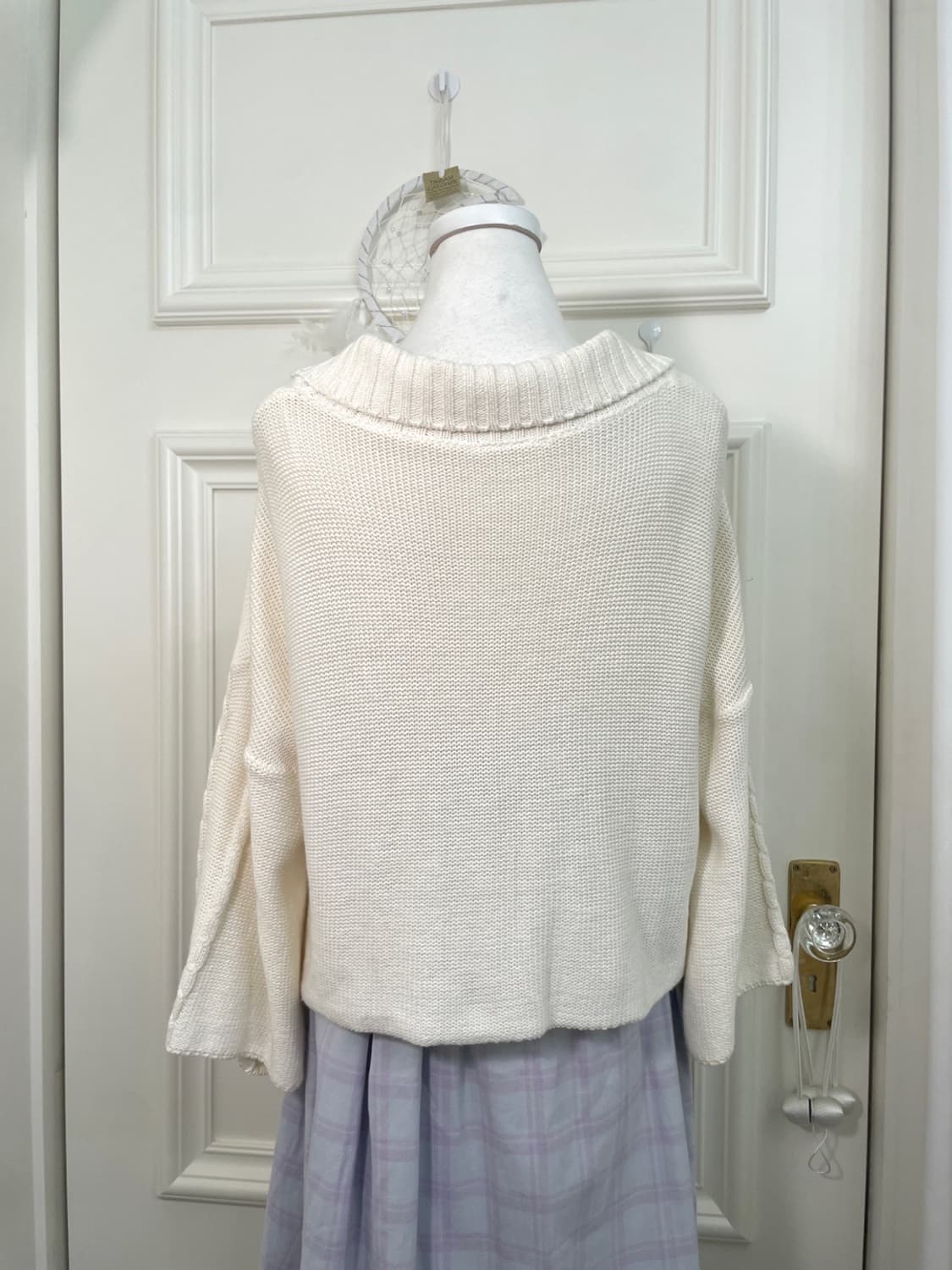 ivory twist loose collar cardigan 상품이미지5