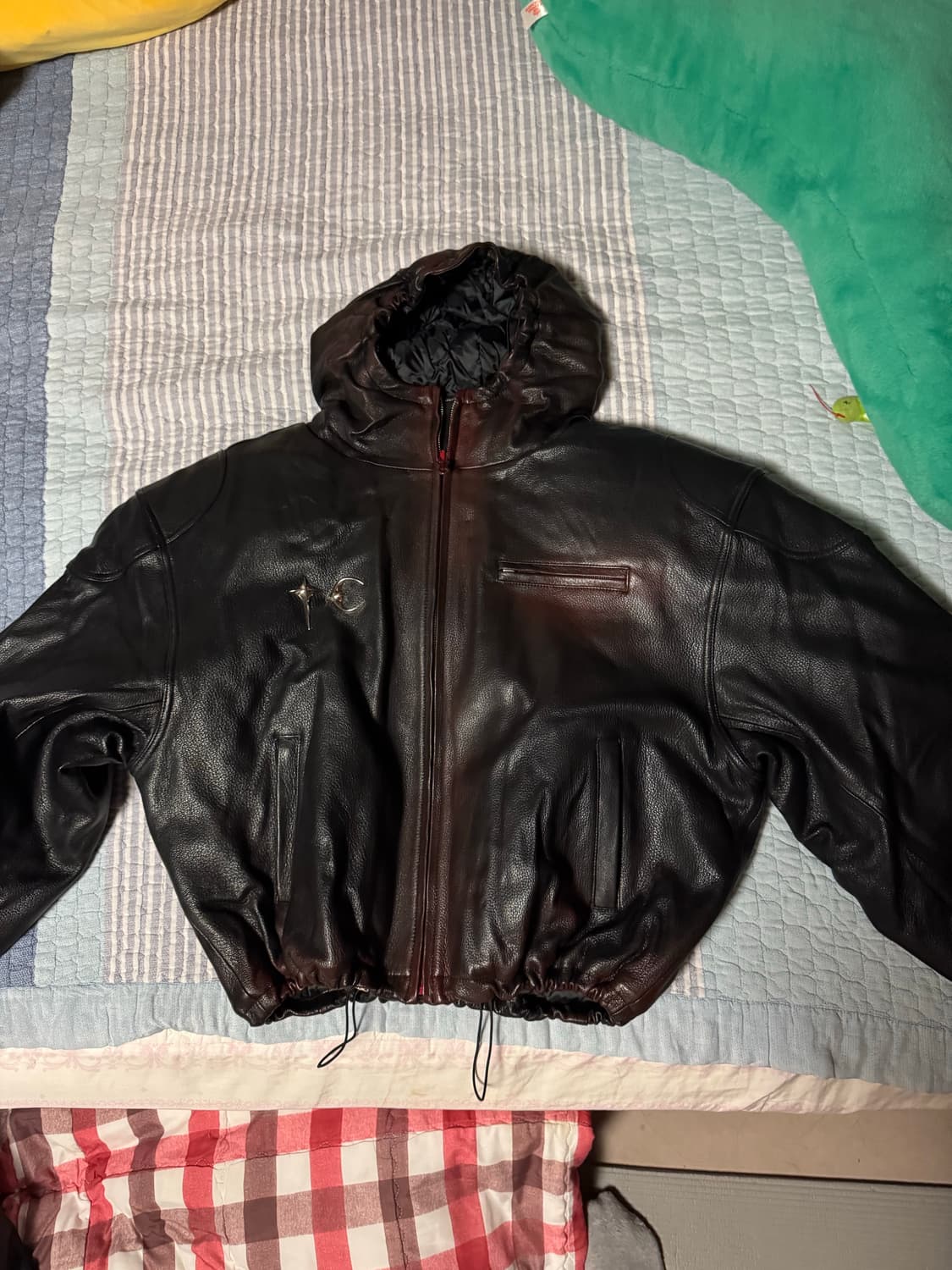 떠그클럽 빅락레더자켓 상품이미지1