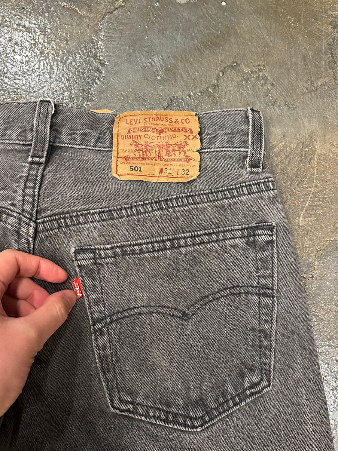 90s Made in USA 리바이스 501 W31 L32 상품이미지5