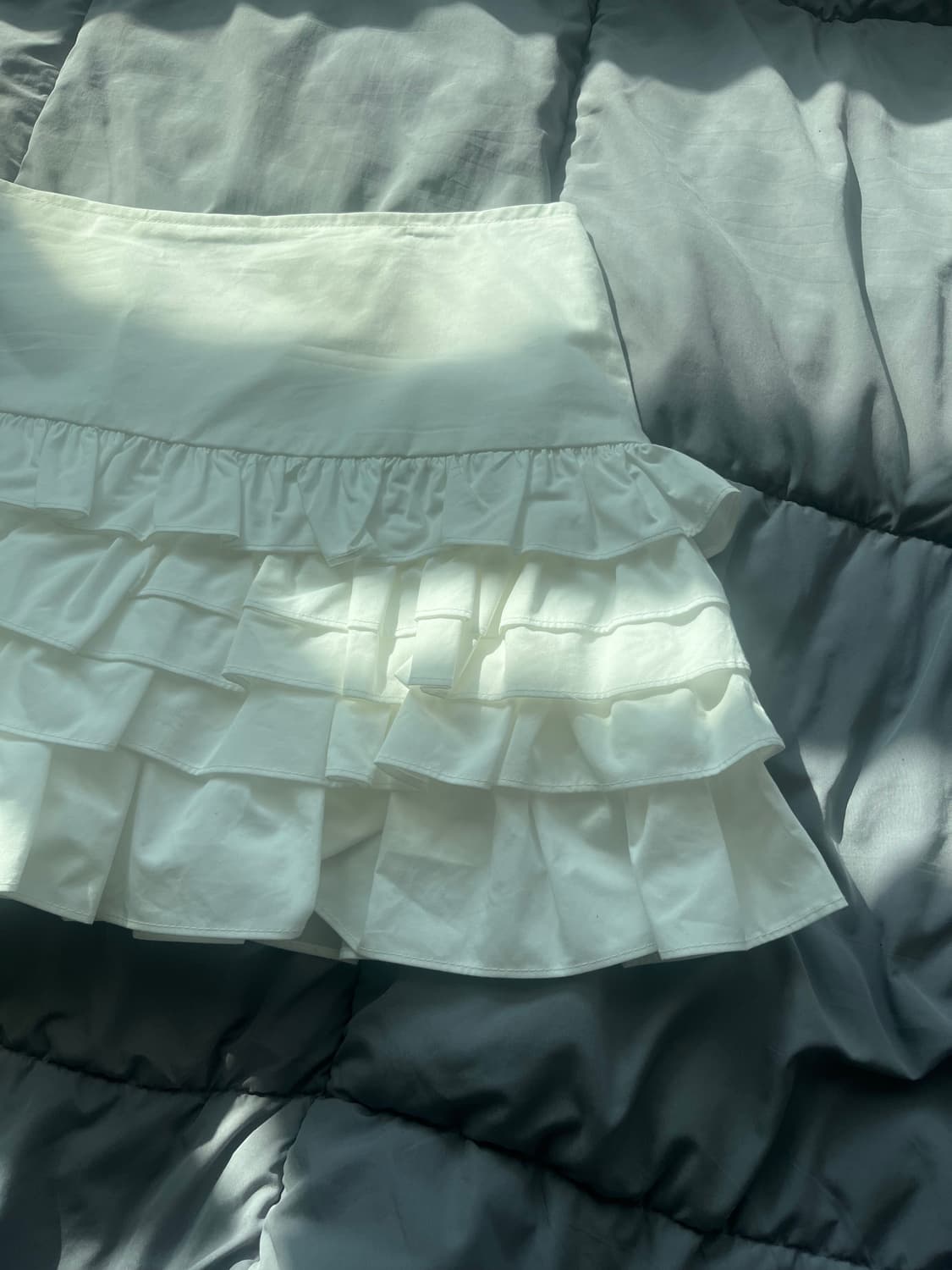 Tomgirl 톰걸 레이어드캉캉스커트 화이트 m 상품이미지4