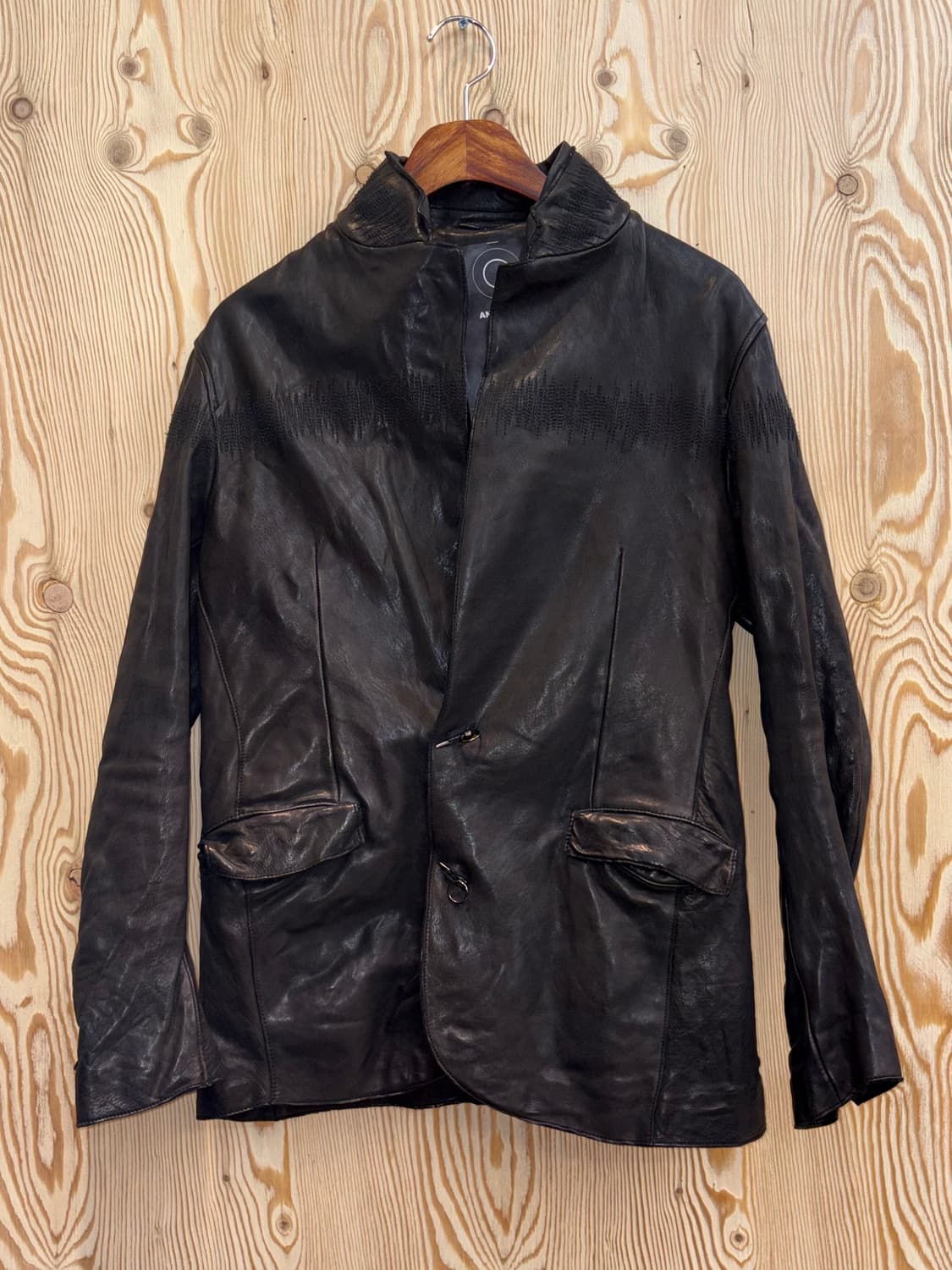 안티노이즈 레더 자켓 상품이미지1