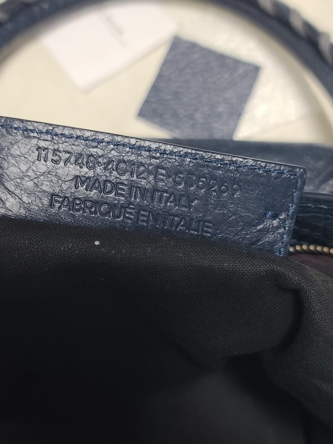 발렌시아가 모터백 미디움 숄더백 시티백 네이비 상품이미지6