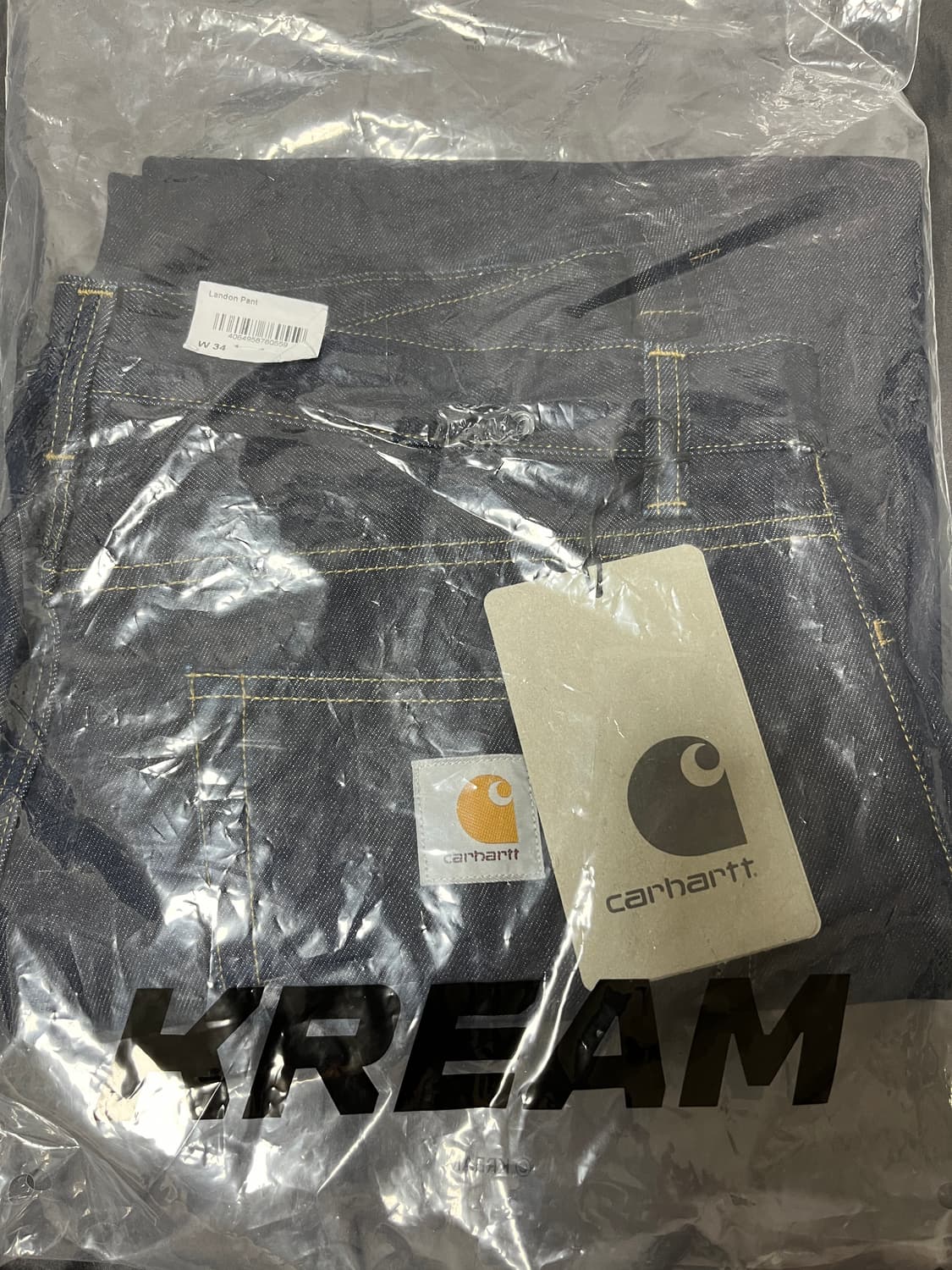 칼하트 랜든 팬츠 블루 린스드 상품이미지3