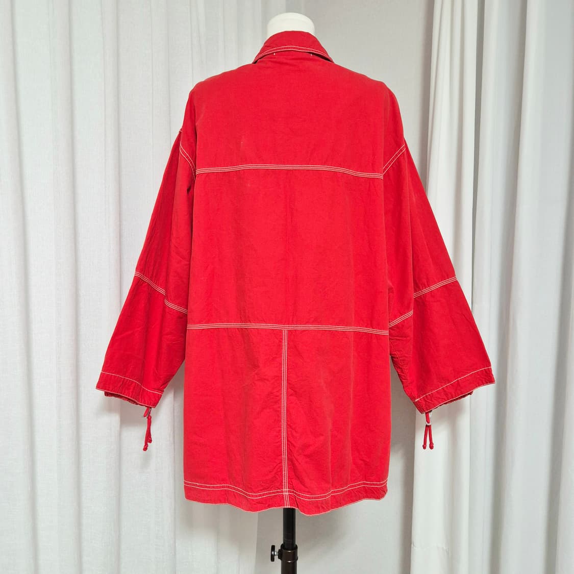 오일릴리 Oilily 오버핏 코튼 자켓 점퍼 (프리사이즈) 상태굿 상품이미지3