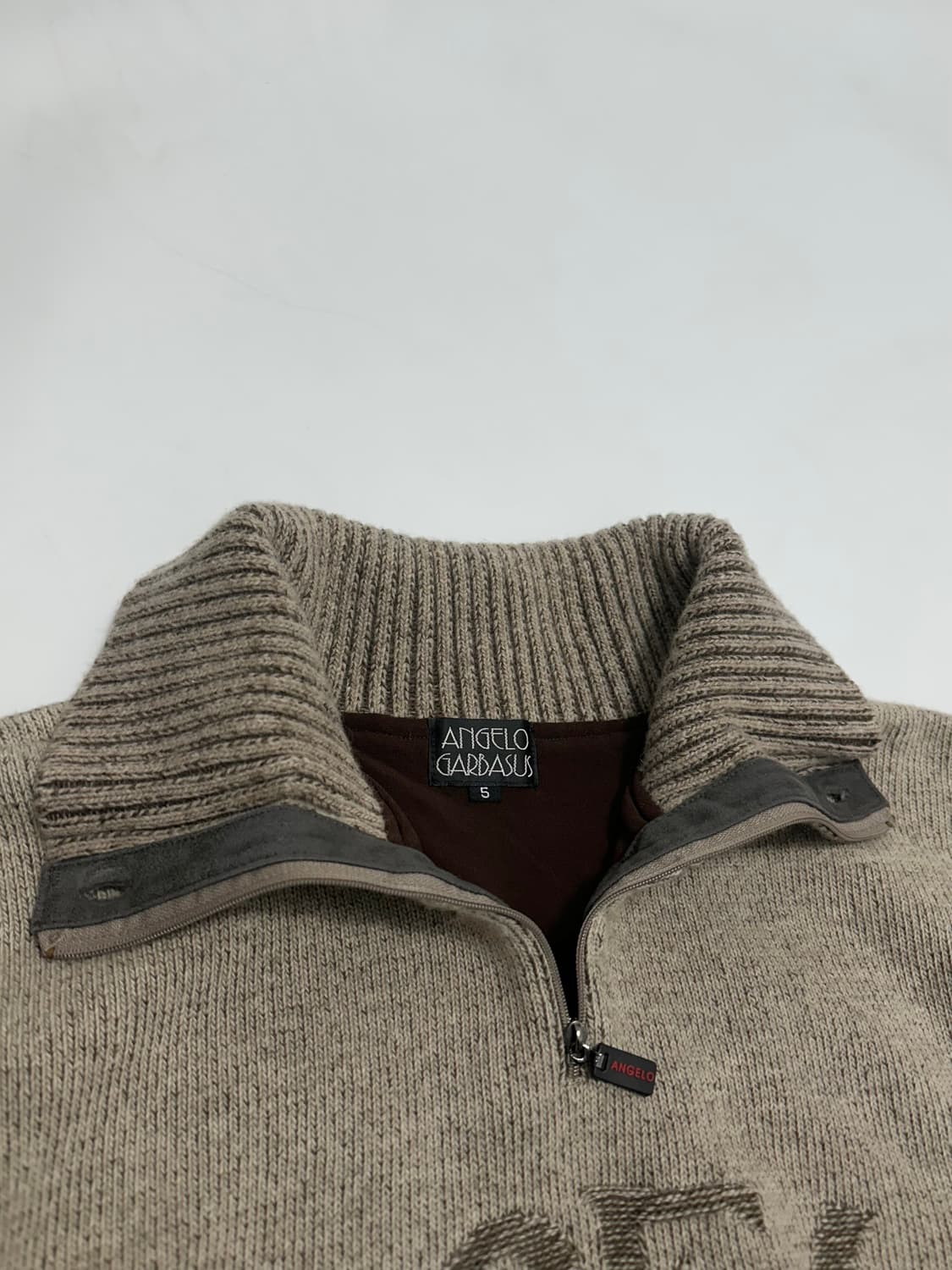 ANGELO GARDASUS 패치 반집업 니트 상품이미지9