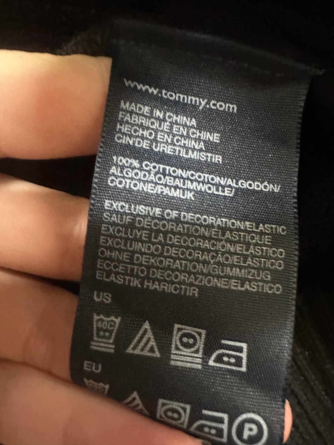 타미힐피거 블랙 반집업 니트 상품이미지4