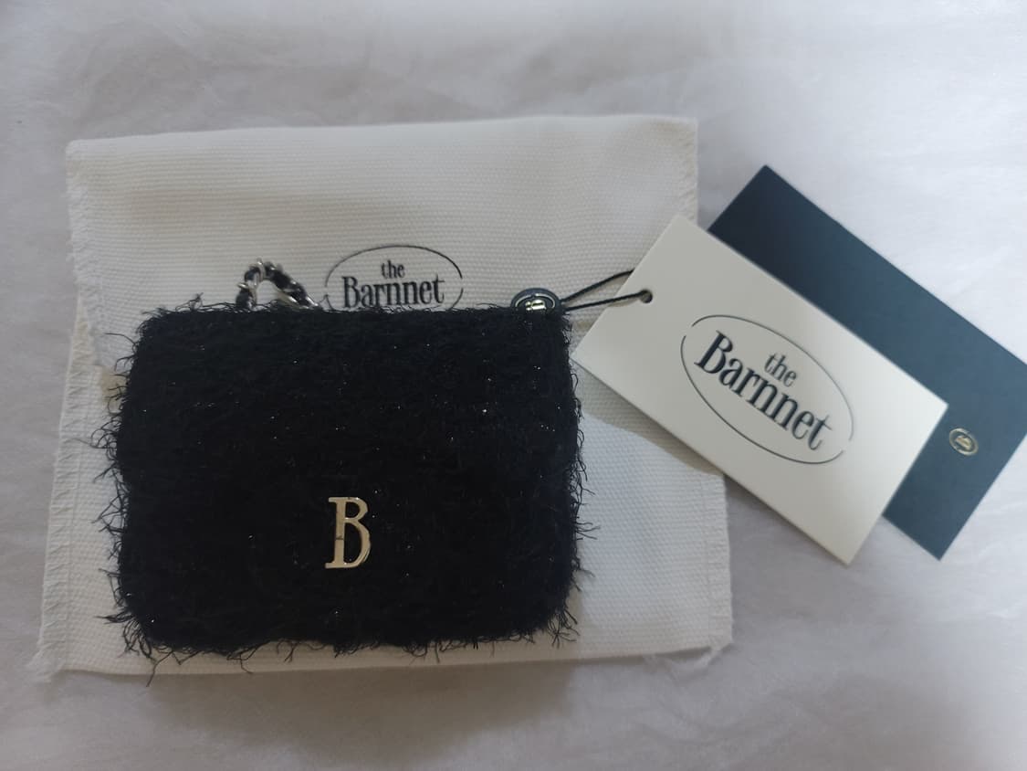 더바넷 Tweed Chain Belt Mini Bag_Black 상품이미지3