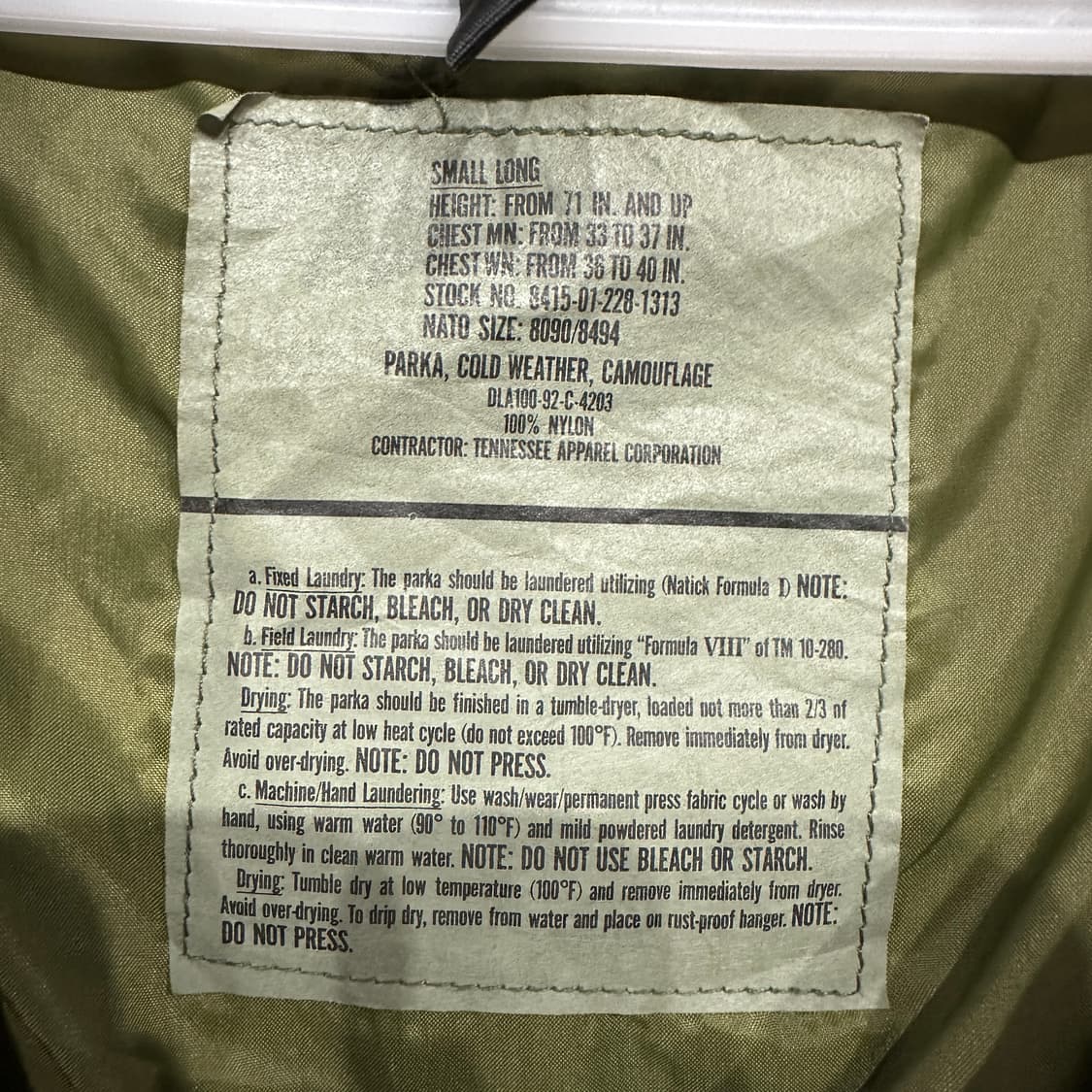 미군 1995's 우드랜드 고어텍스 카모 자켓 상품이미지4
