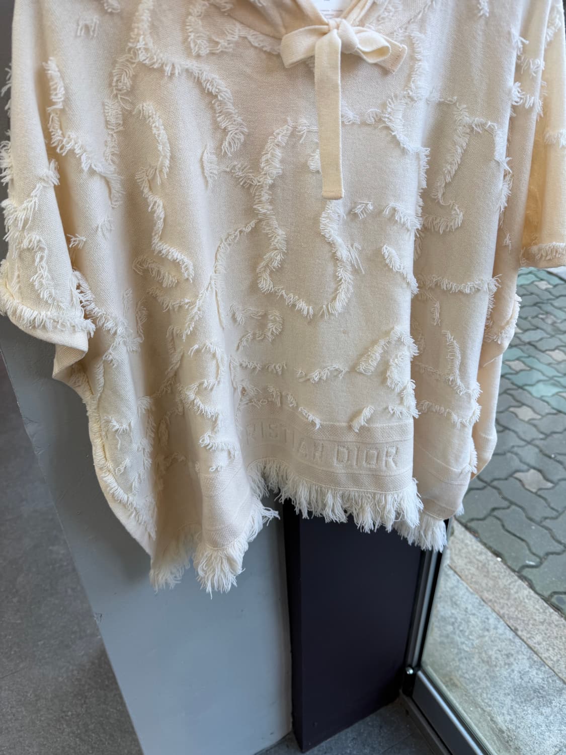 .XS/ 크리스찬 디올 캐시미어 디스 후디드 케이프 상품이미지4