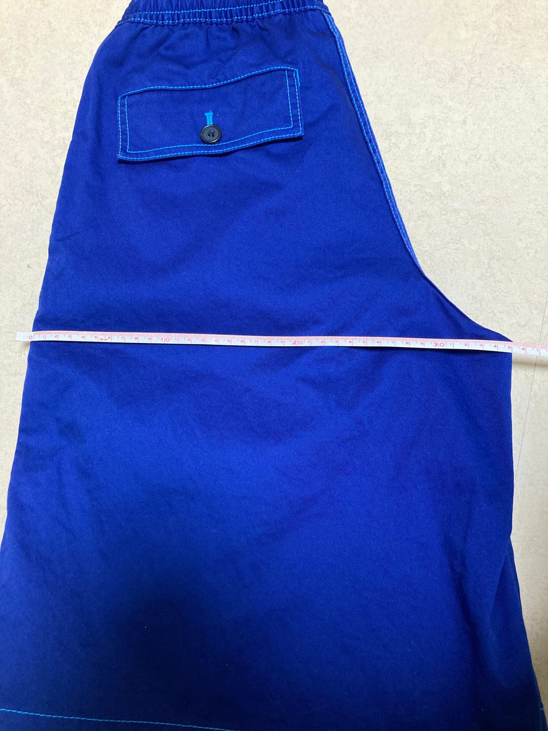 유니 마르니 와이드핏 반바지 블루 (s 중고)  상품이미지5