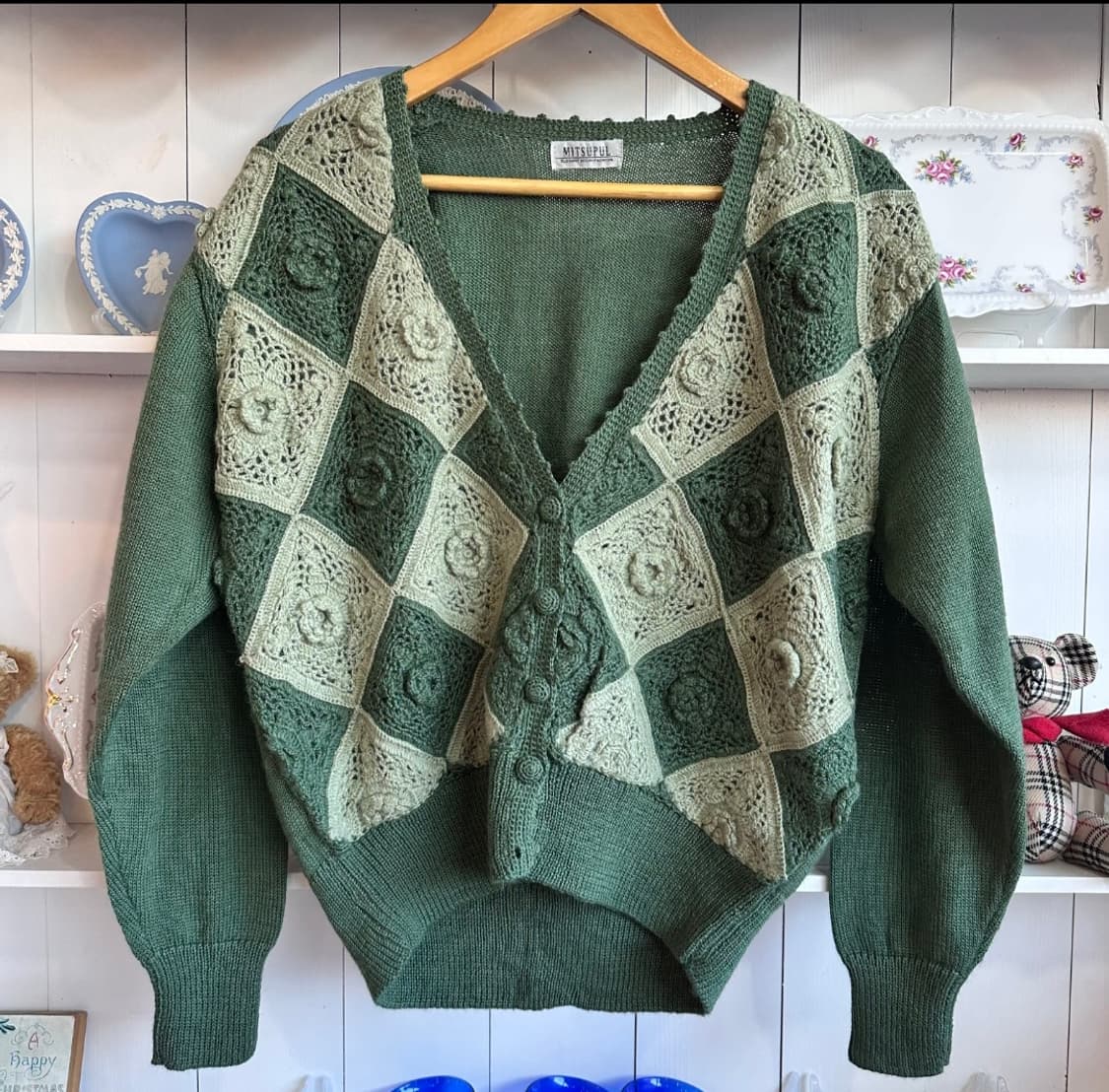크로셰 패치워크 가디건 상품이미지1