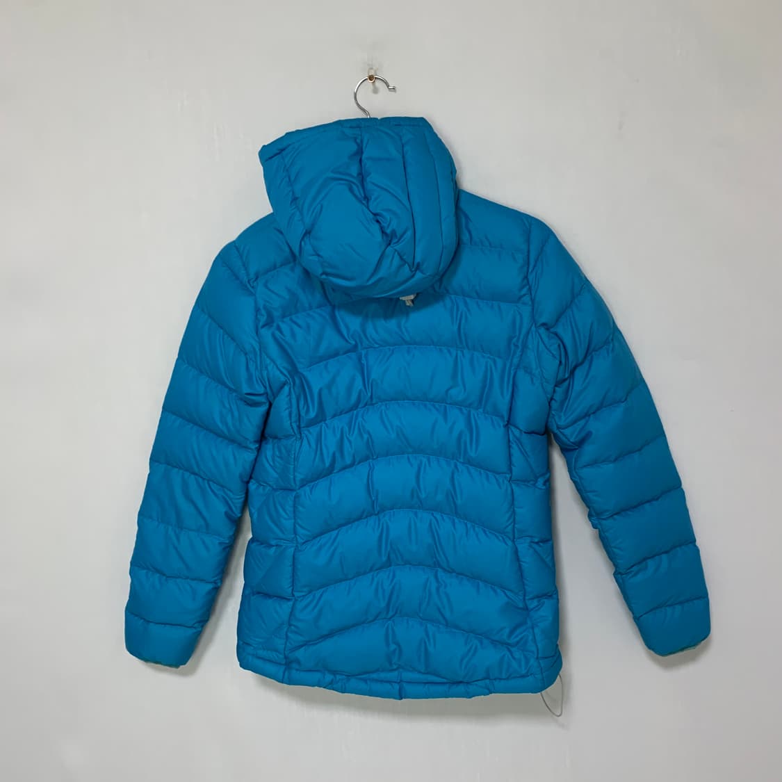 파타고니아 빈티지 여성용 스카이블루 경량 후드 패딩 점퍼 XS 상품이미지6