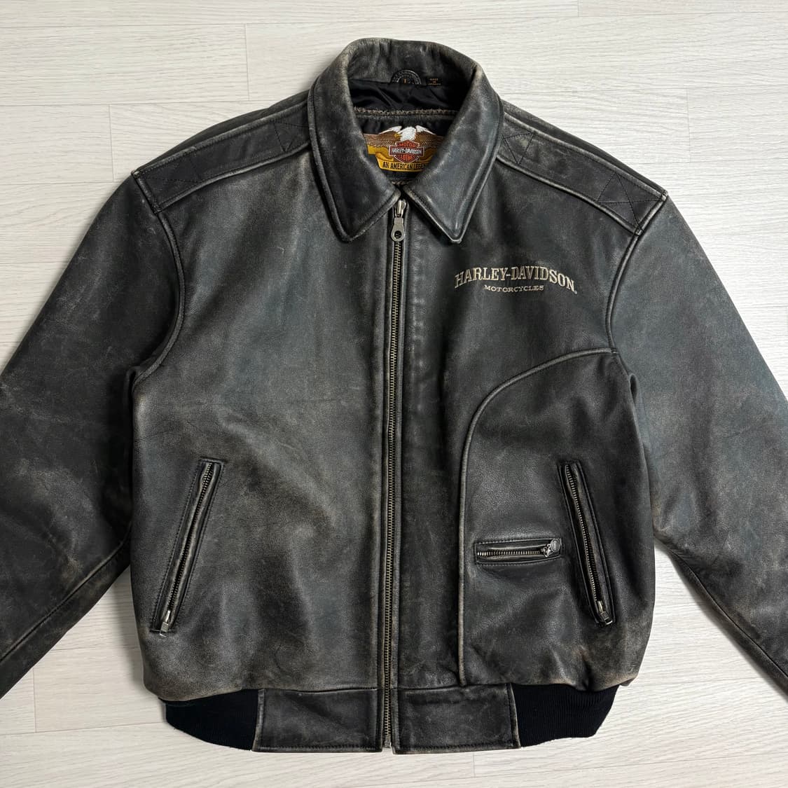 90s 할리 데이비슨 레더 자켓 상품이미지5