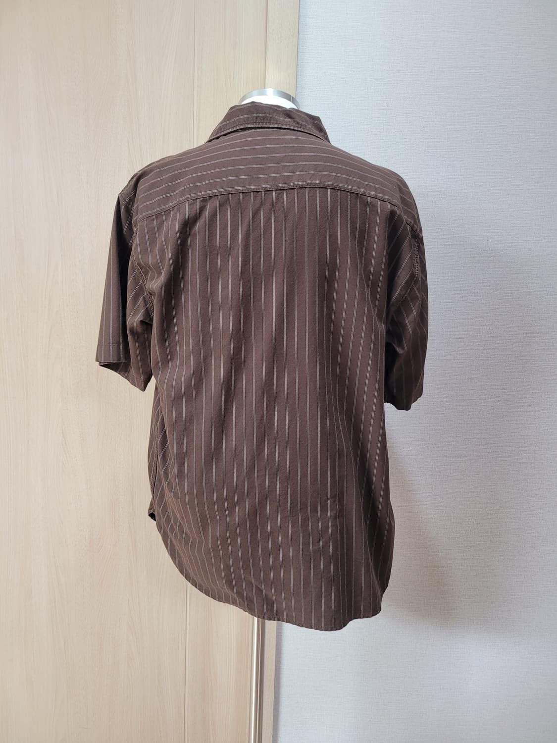 후아유 WHO.A.U 남자 오픈카라 반팔셔츠 XL 브라운 상품이미지6