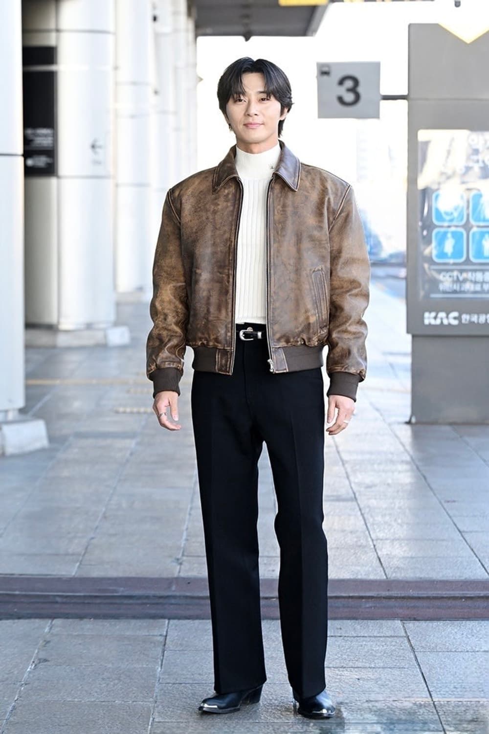 [노이스] 로고 리브드 하이넥 니트탑 M 상품이미지2