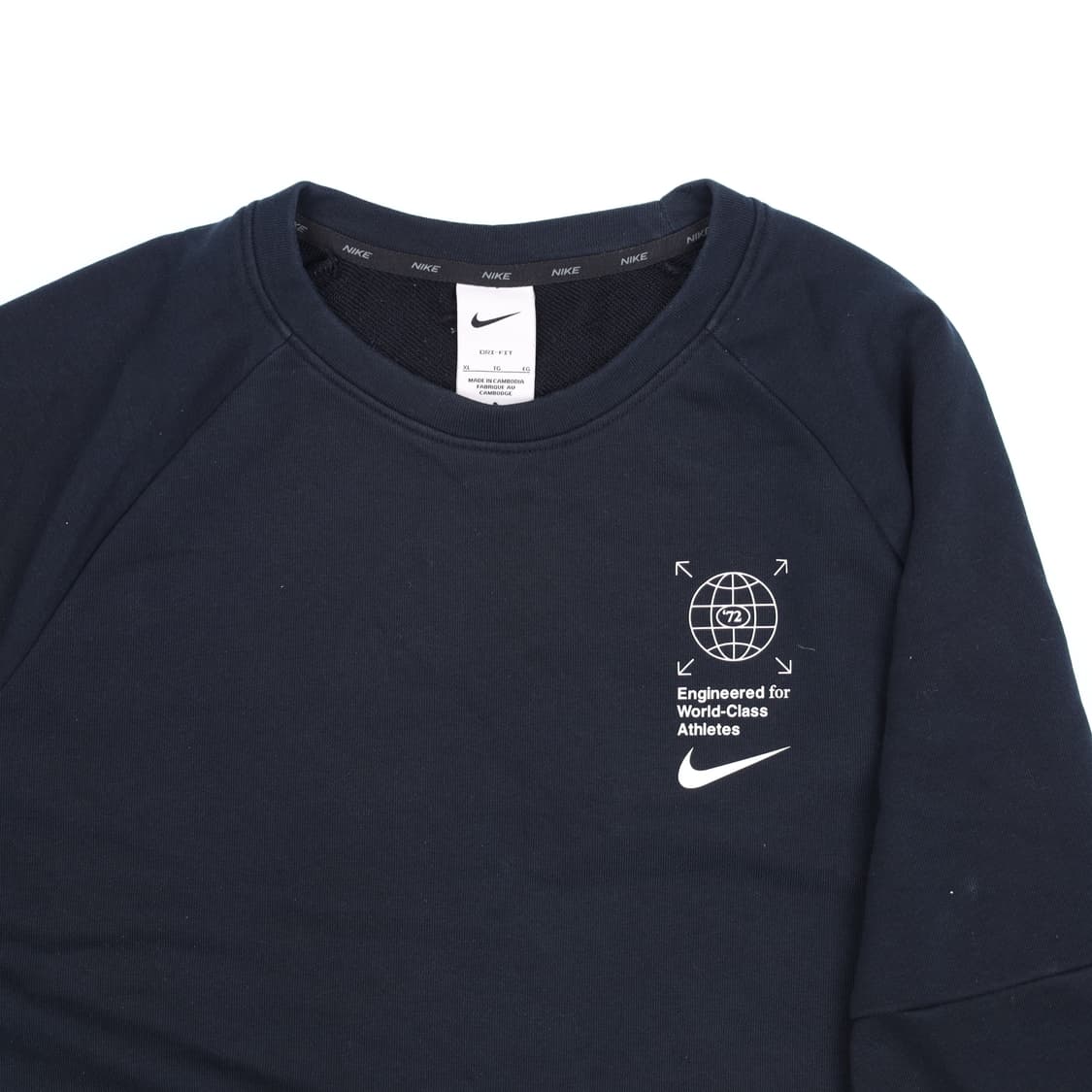 XL 나이키 월드와이트 맨투맨 티셔츠 N7387 상품이미지4