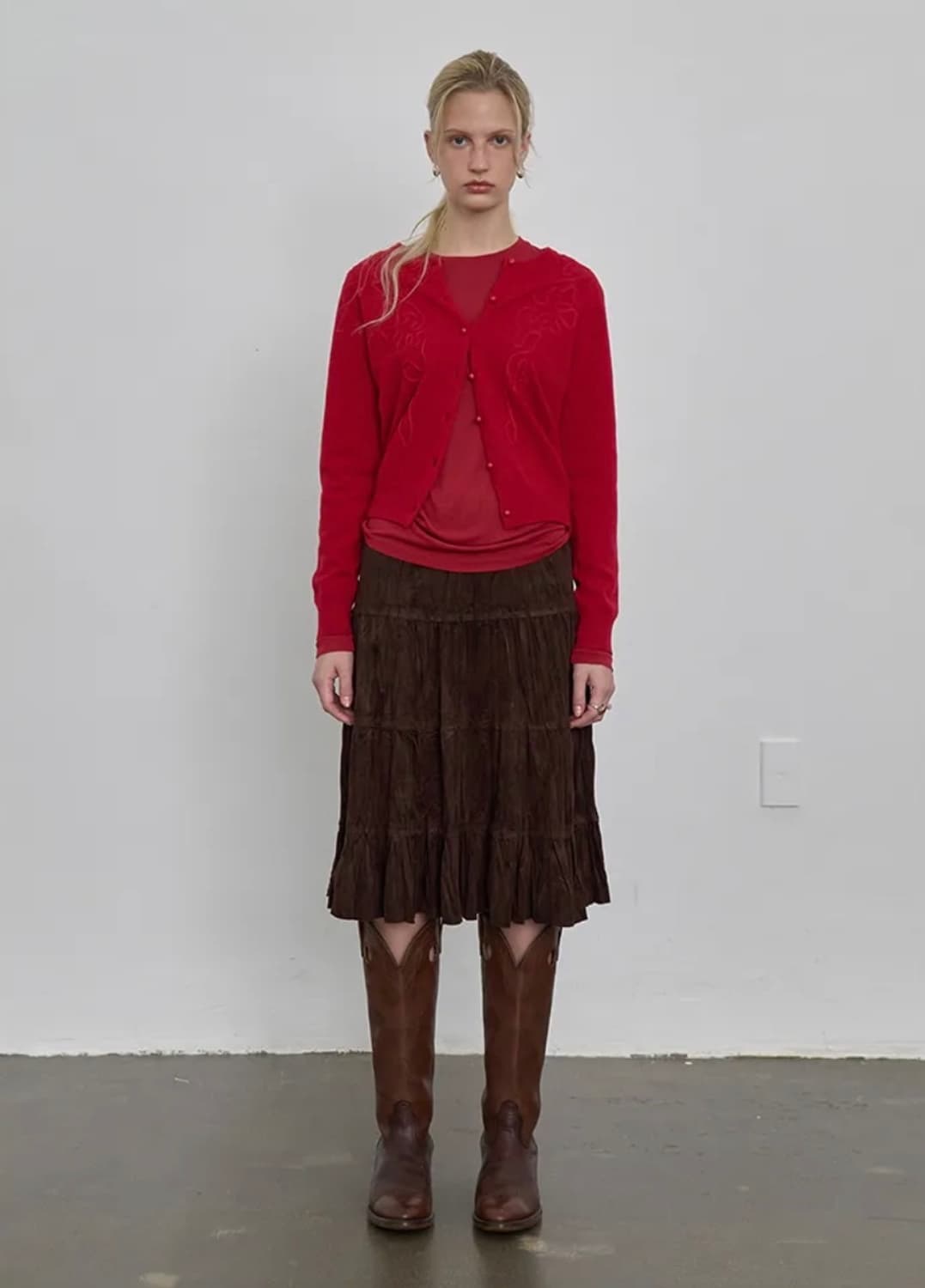 누아클레 니들워크 울 가디건 새상품 상품이미지2