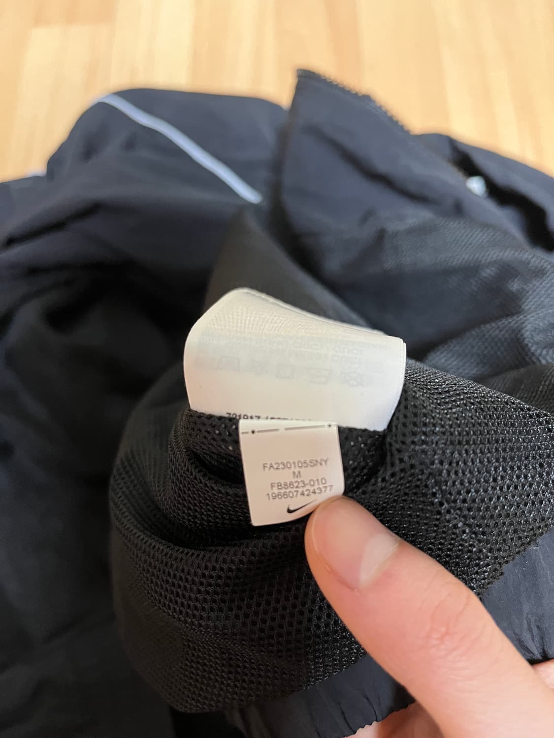 나이키 NSW 솔로 스우시 우븐 트랙 자켓 블랙 m 상품이미지2