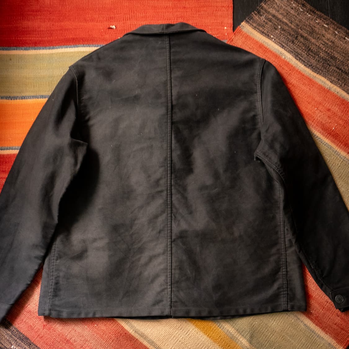 [Rare] 50s French Black moleskin jacket 상품이미지10