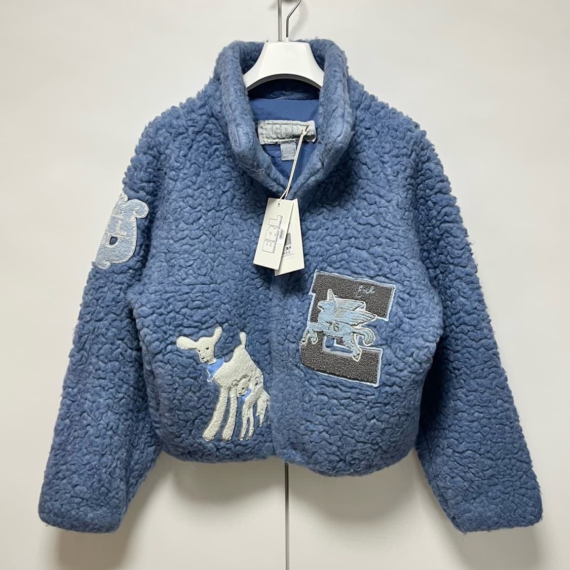 [S]이알엘 ERL 25fw 바시티 시어링 자켓 상품이미지1