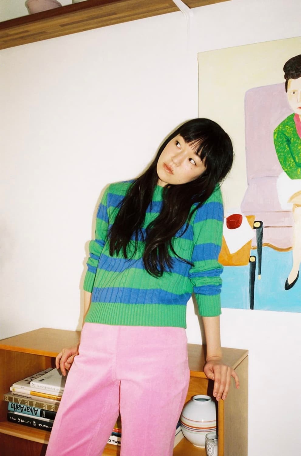 포니테일 밤부 스웨터 호크니 그린 상품이미지1