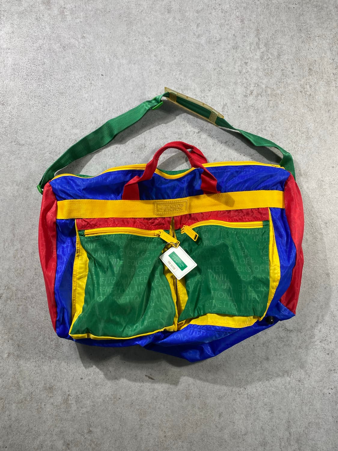 [60*40] 90s Benetton 베네통 나일론 더플백 상품이미지1