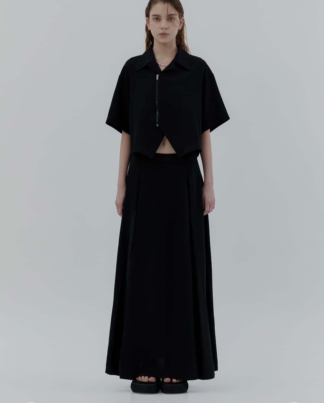 트리밍버드 gored maxi skirt 상품이미지1