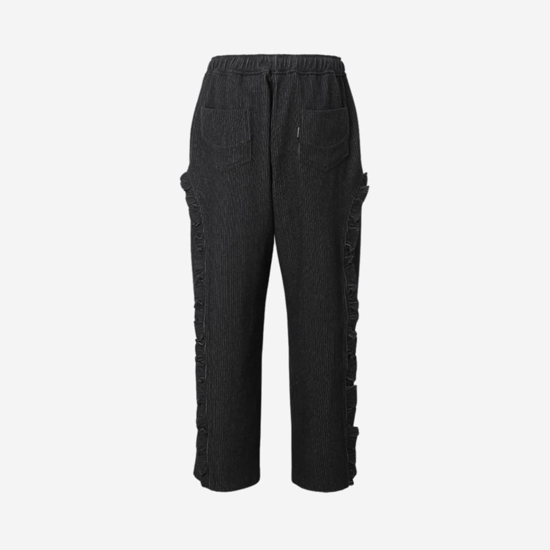 Cotton Stripe Pants Black 상품이미지2