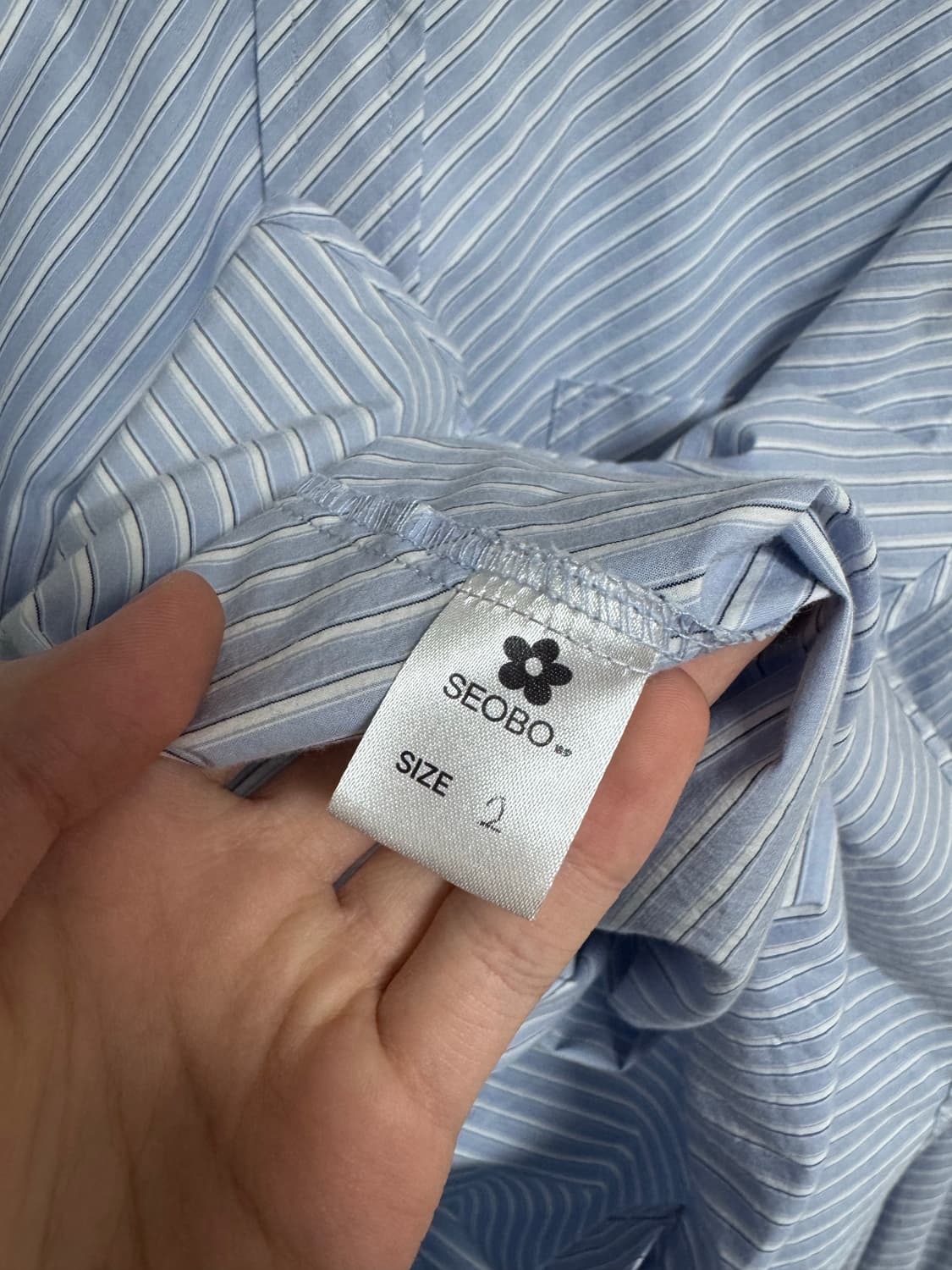 Seobo - blue stripe 셔츠 상품이미지5
