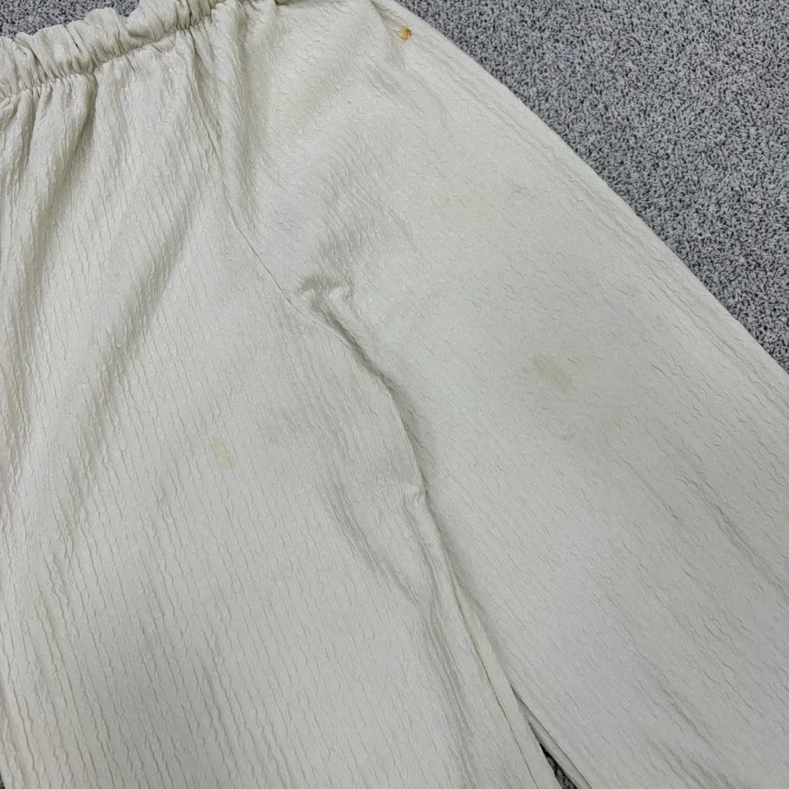실측확인 빈티지 여성 허리밴딩 와이드 팬츠 0623J2 상품이미지5