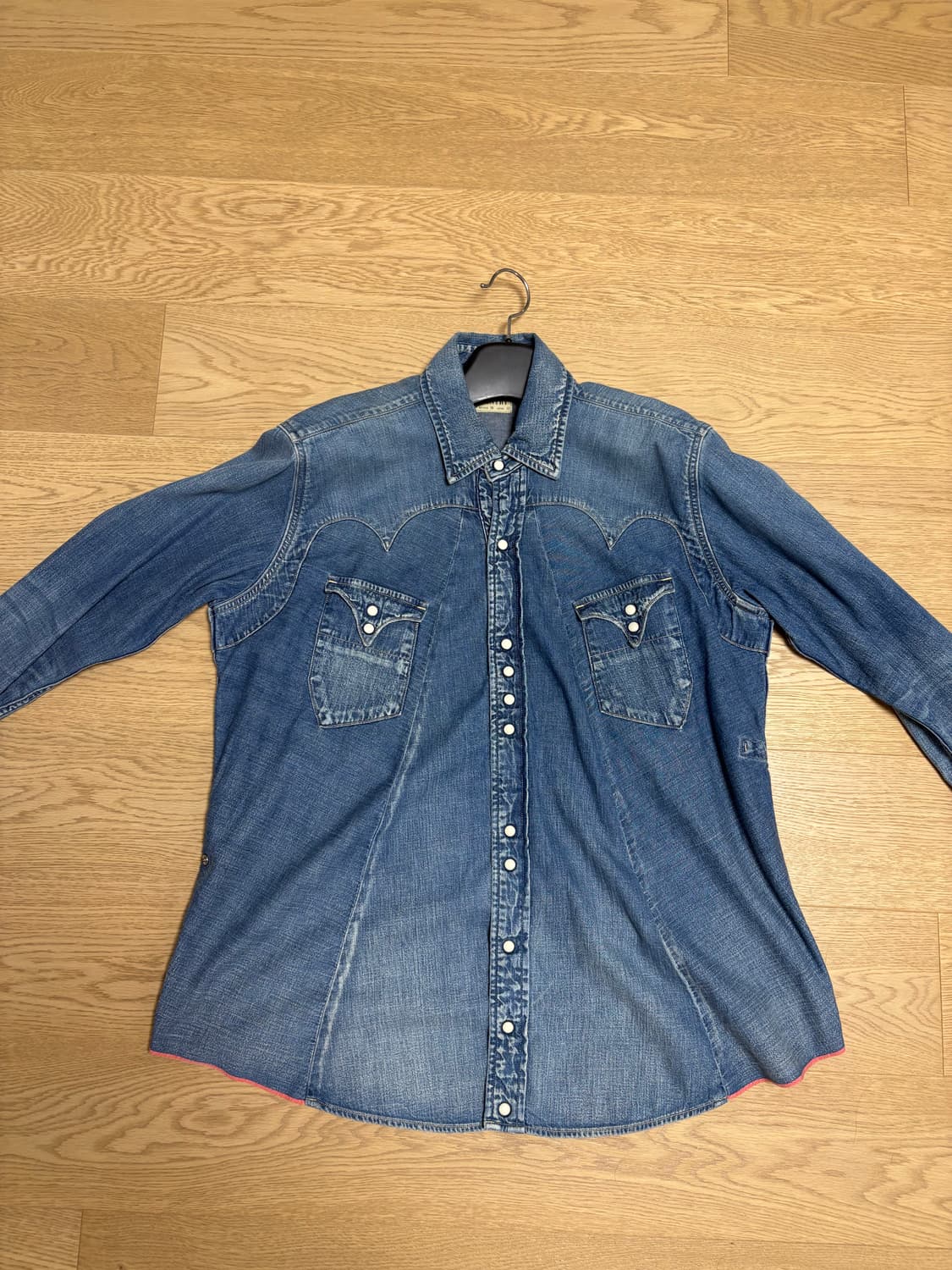 캐피탈 데님 셔츠 3사이즈 상품이미지4