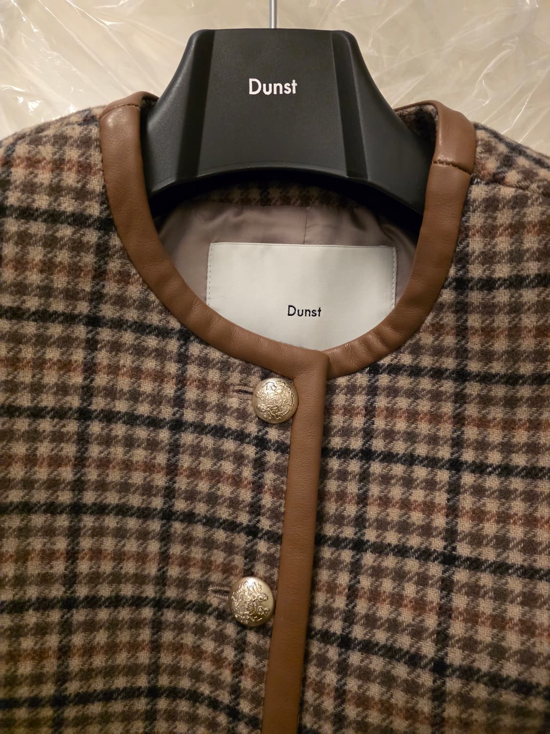 던스트 클래식 트위드 자켓 - 체크 상품이미지5