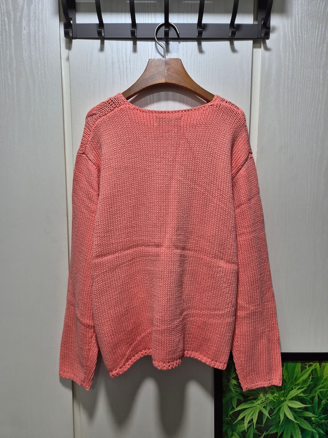 빈티지 꽈배기 봄 니트 코랄 핑크 상품이미지10