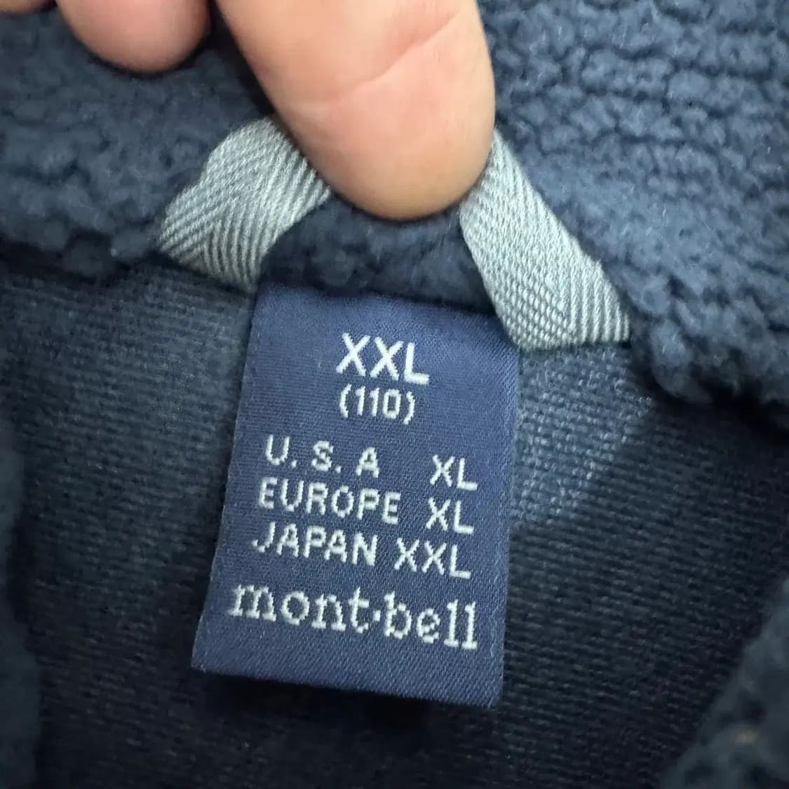 2XL(XL) 몽벨 플리스 집업 베스트  상품이미지5