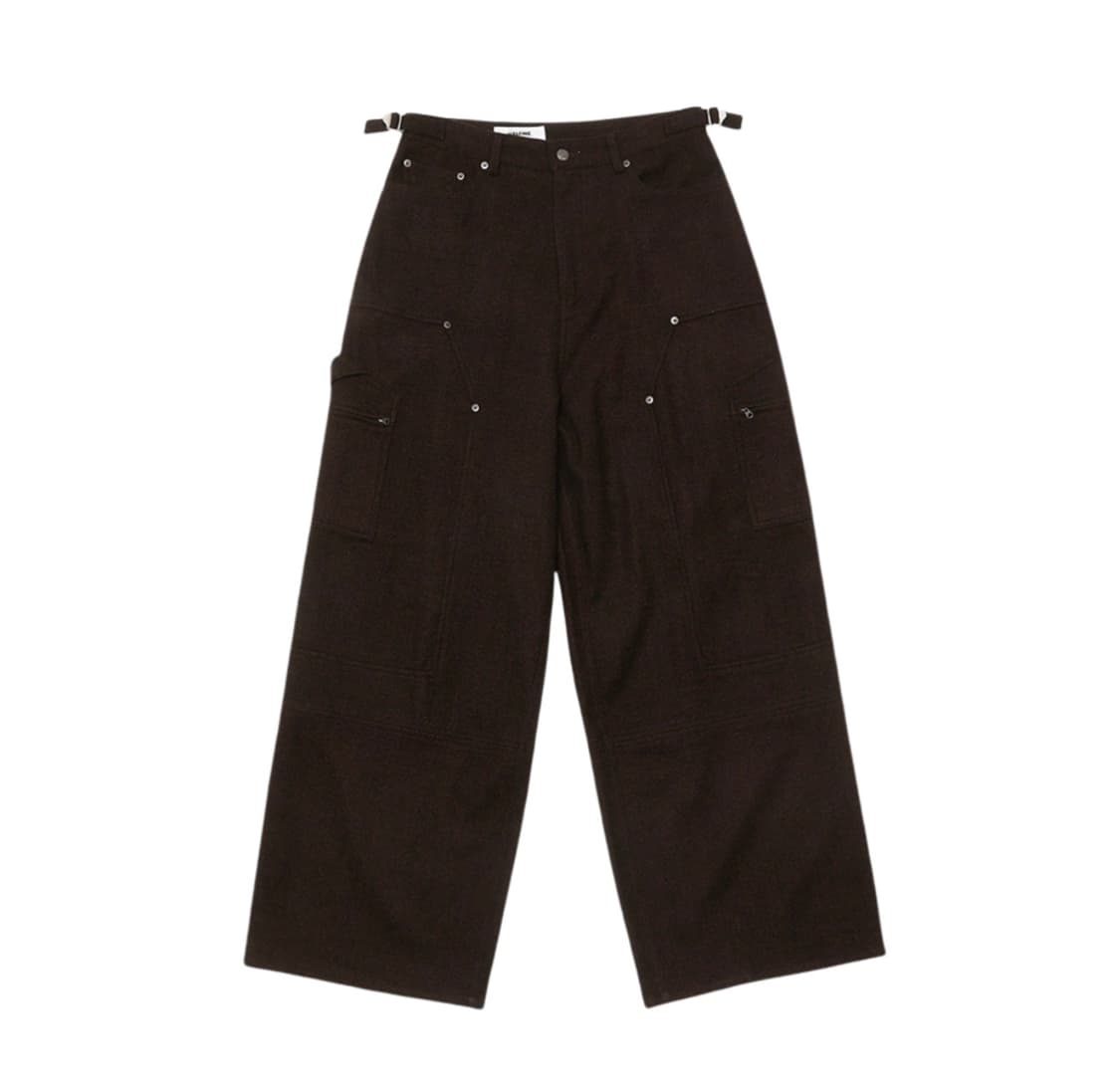 알렌느 카펜더 울 팬츠 브라운 2사이즈 상품이미지1