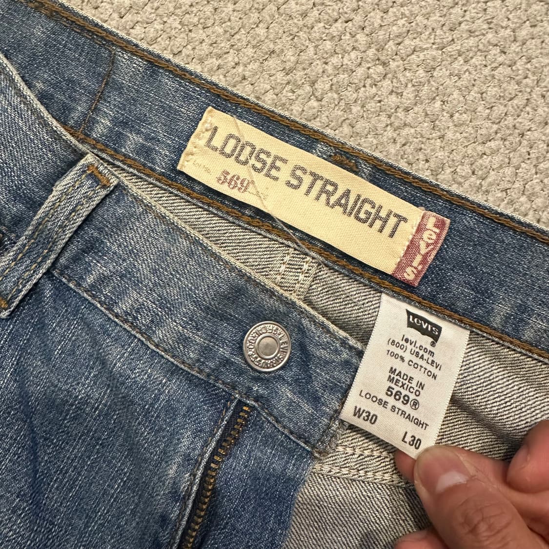 00s 리바이스 569 루즈 스트레이트 데님 상품이미지4